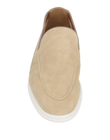 Doucal's Man Loafers Beige Size 9 Leather