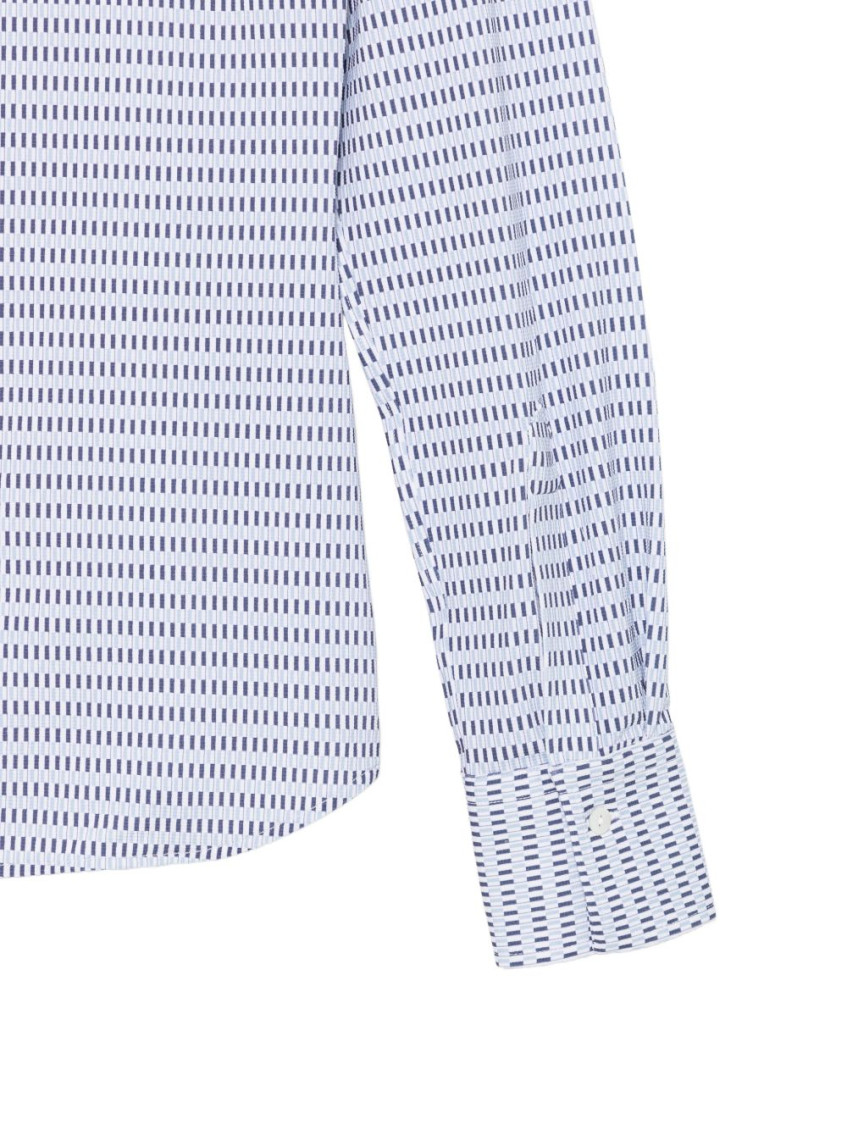 Blue Regular Printed Shirt