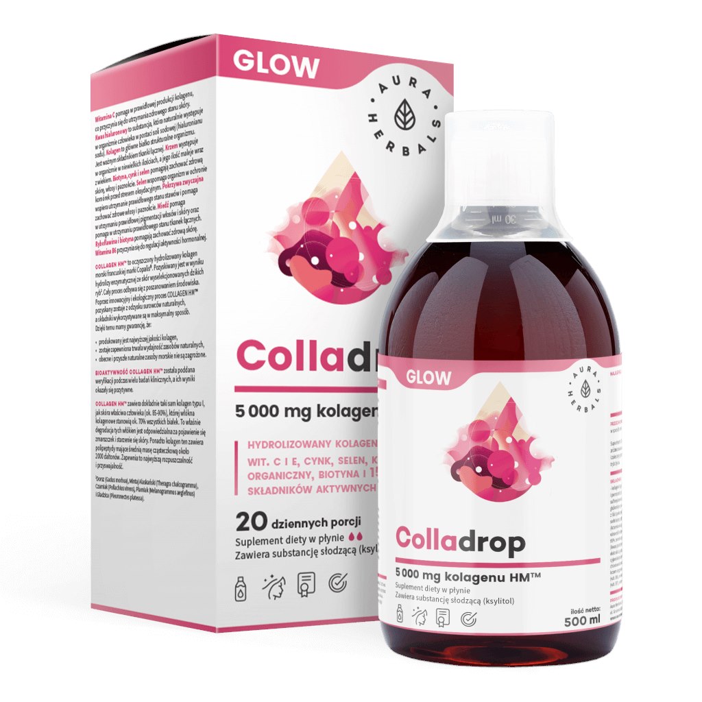 AURA HERBALS Collagène Marin, 5000 mg 500 ml / 16,. oz