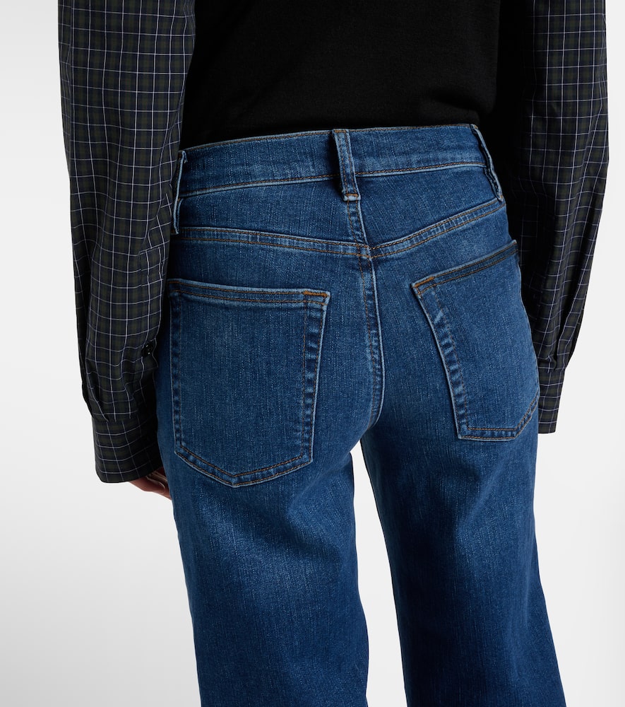Mellow cropped mid-rise straight jeans