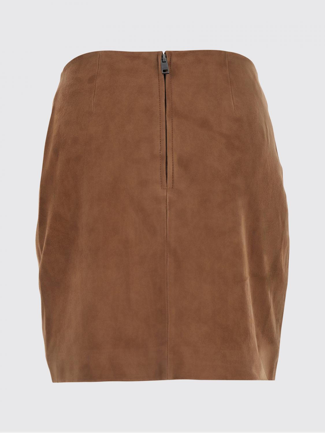 Skirt Woman color Brown