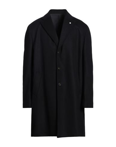 L. b.m. 1911 Man Coat Midnight blue Size 42 Virgin Wool, Cashmere
