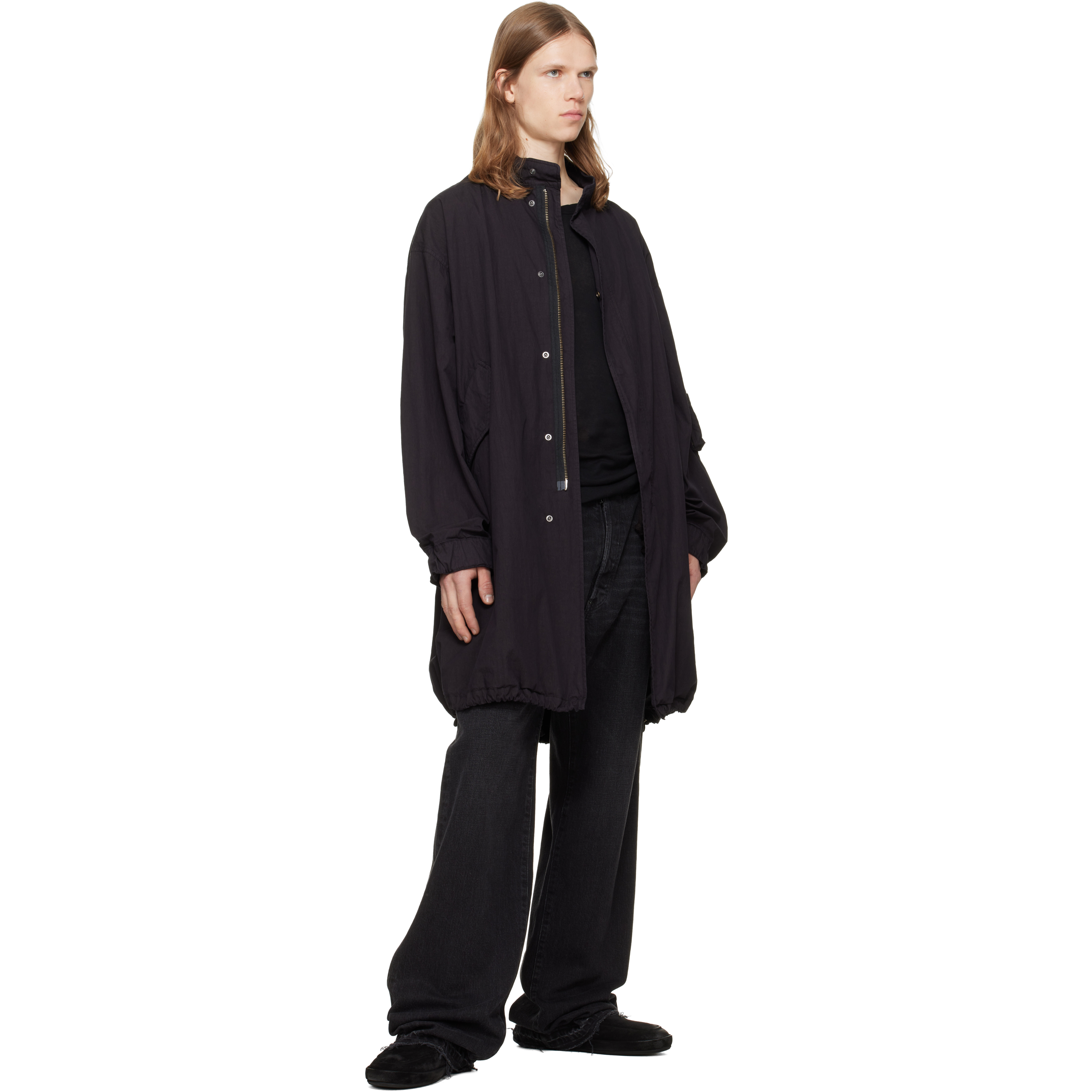 Black Scatopelle Suede Loafers