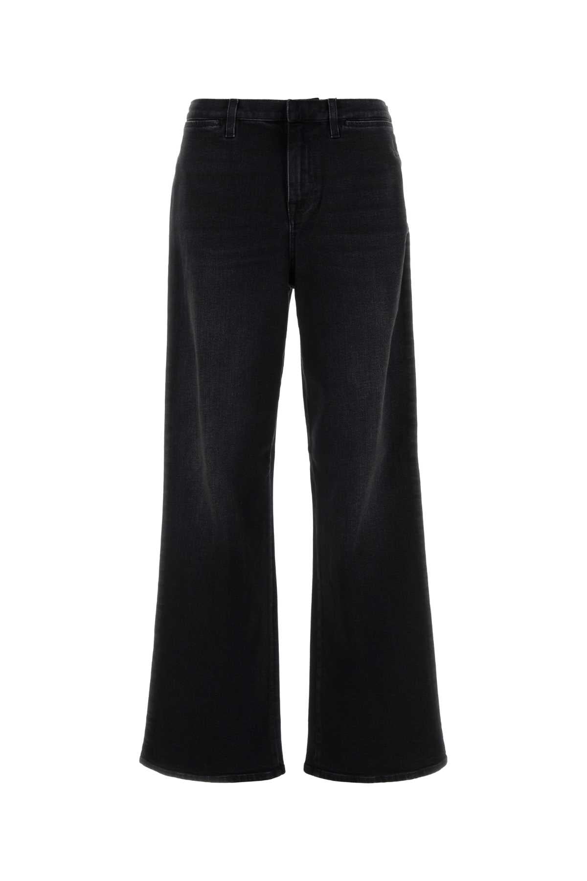 Low Straight Petite Jeans — Black