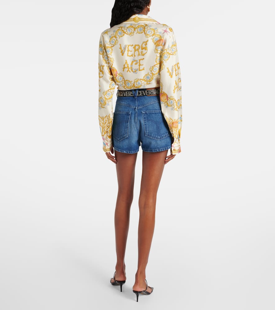 Versace Underwater Barocco crop top