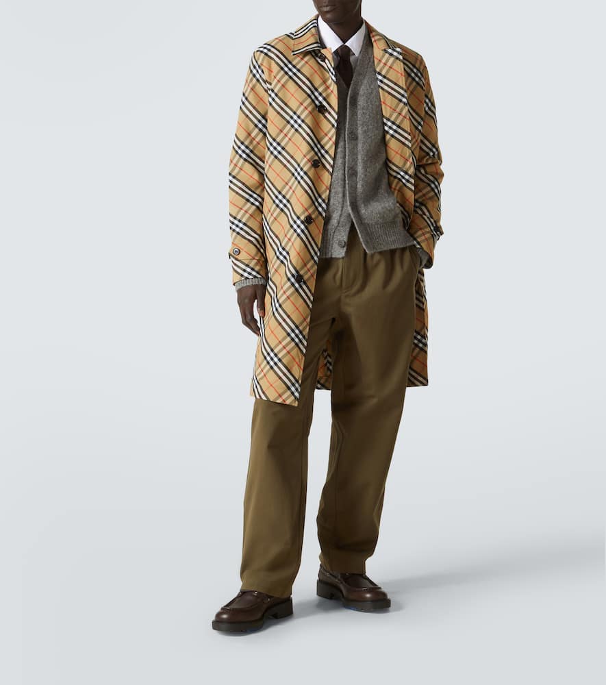 Cotton straight pants