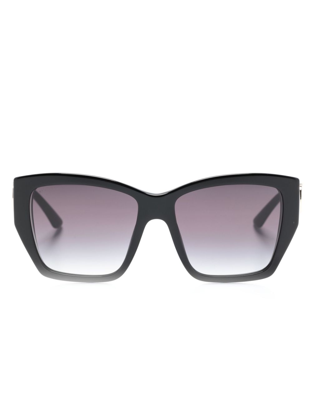 Gradient-effect square-frame sunglasses - Black