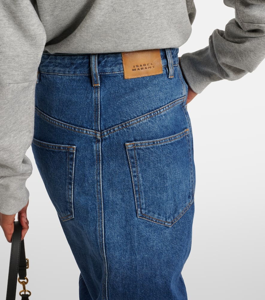 Vandy denim midi skirt
