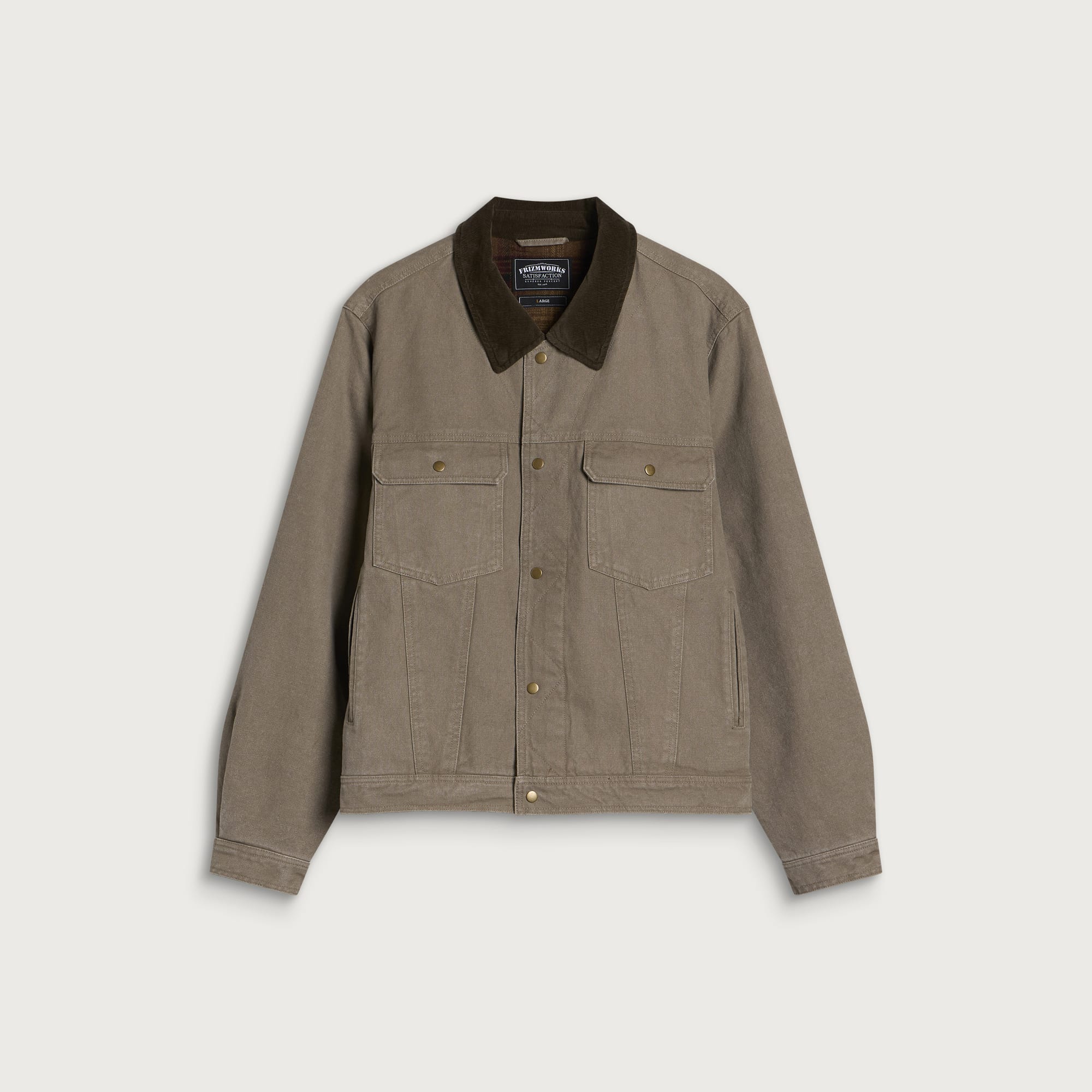 Men's Heavy Canvas Storm Trucker Jacket Mud