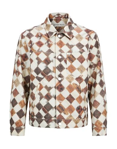 Man Jacket Brown Size S Cotton