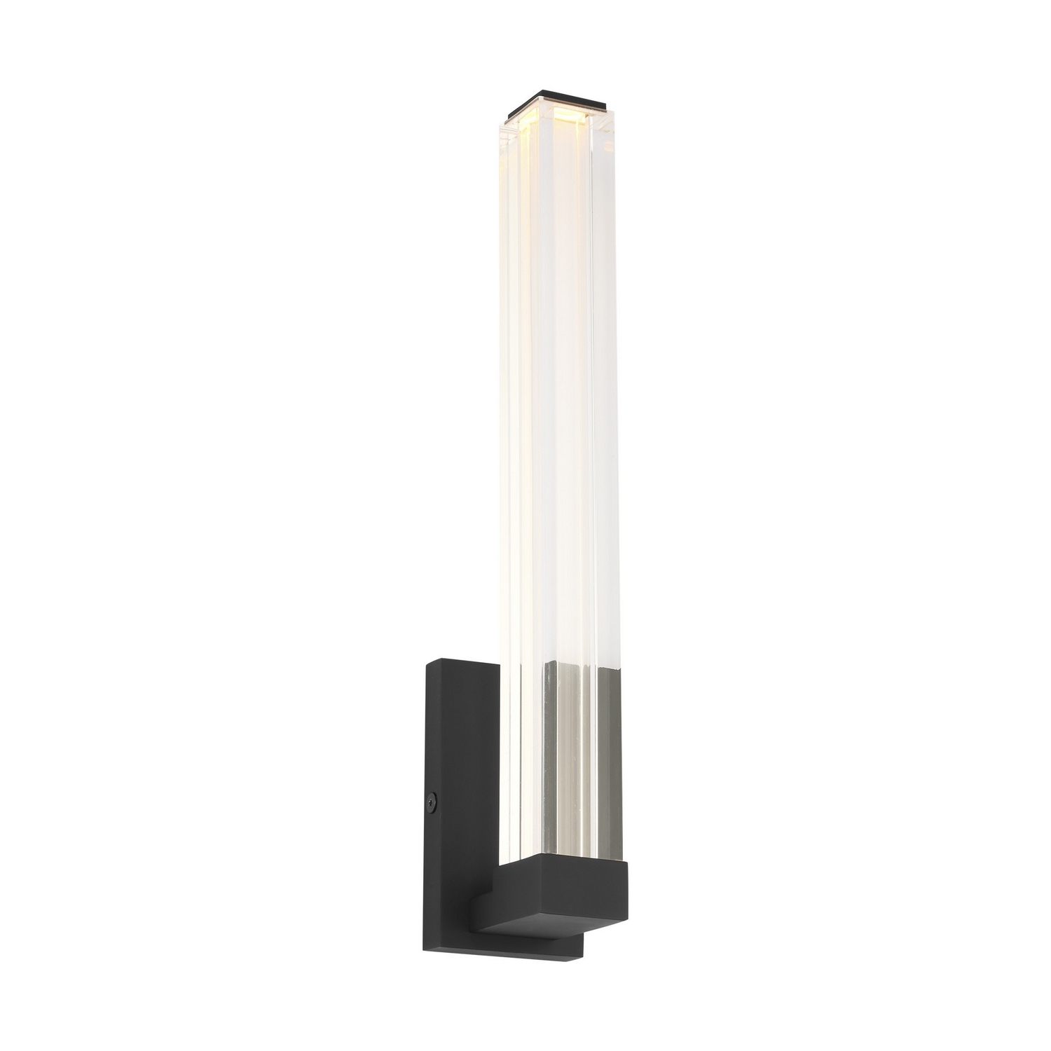 Nightshade Black LED Wall Sconce from the Reiya Square Collection