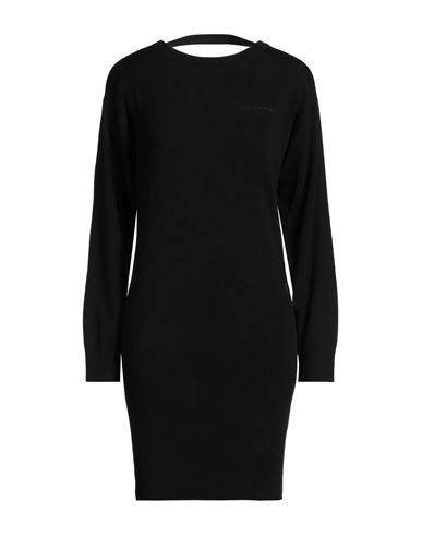 Woman Mini dress Black Size S Acrylic, Virgin Wool