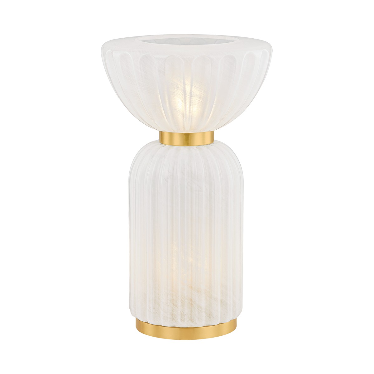 Aged Brass Table Lamp from the Cordelia Collection