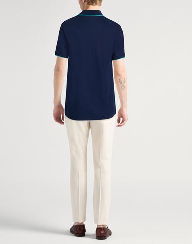 Man Polo shirt Midnight blue Size 3XL Cotton