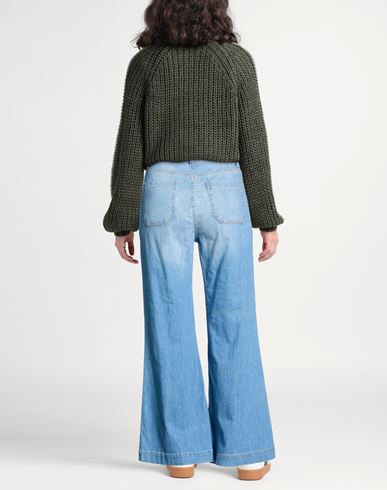 Woman Jeans Blue Size 31 Cotton, Linen, Elastomultiester, Elastane