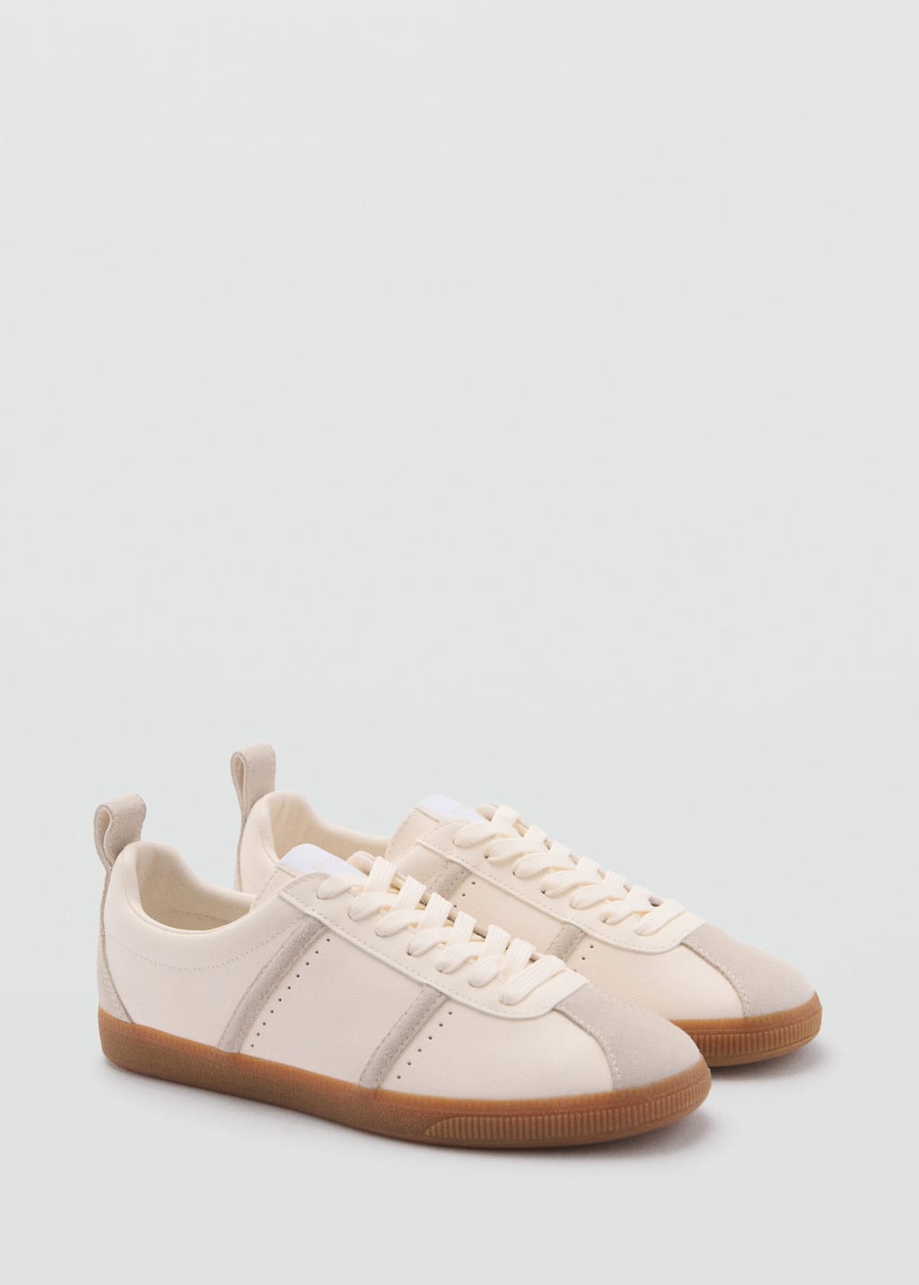 Contrast panel sneakers white - Woman - 