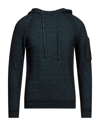 C. p. Company Man Sweater Deep teal Size 42 Polyamide, Wool