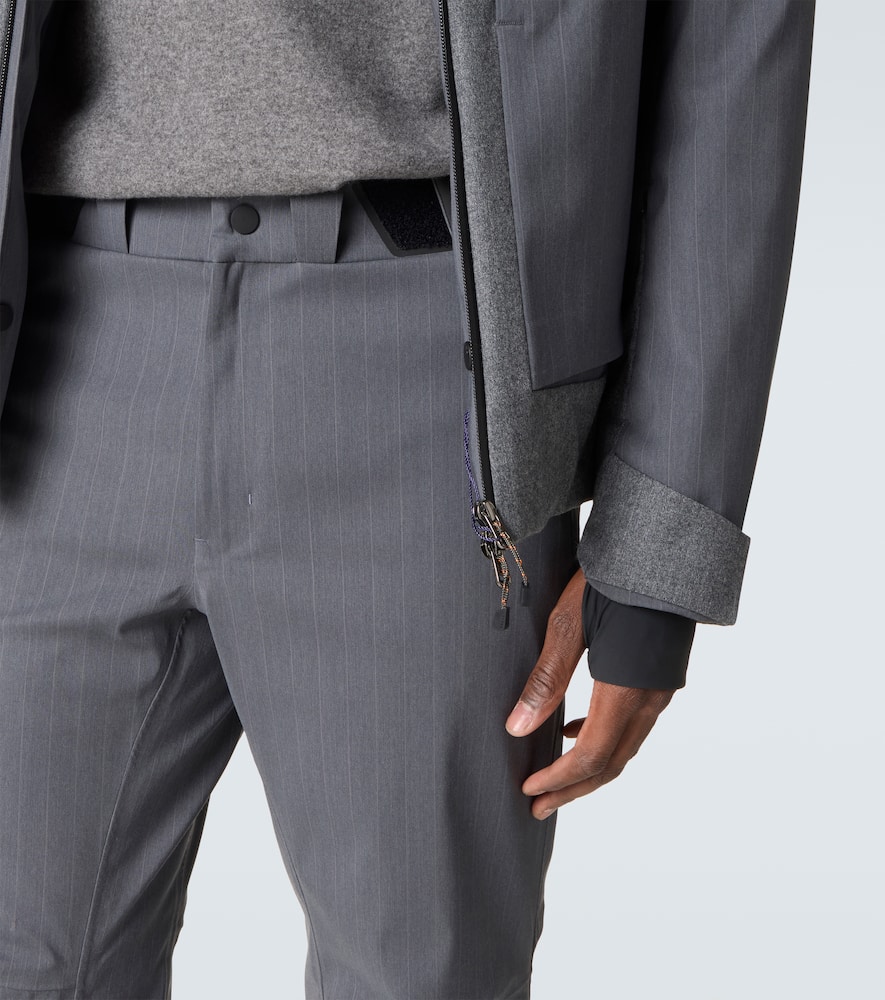 Indren pinstripe wool-blend ski pants