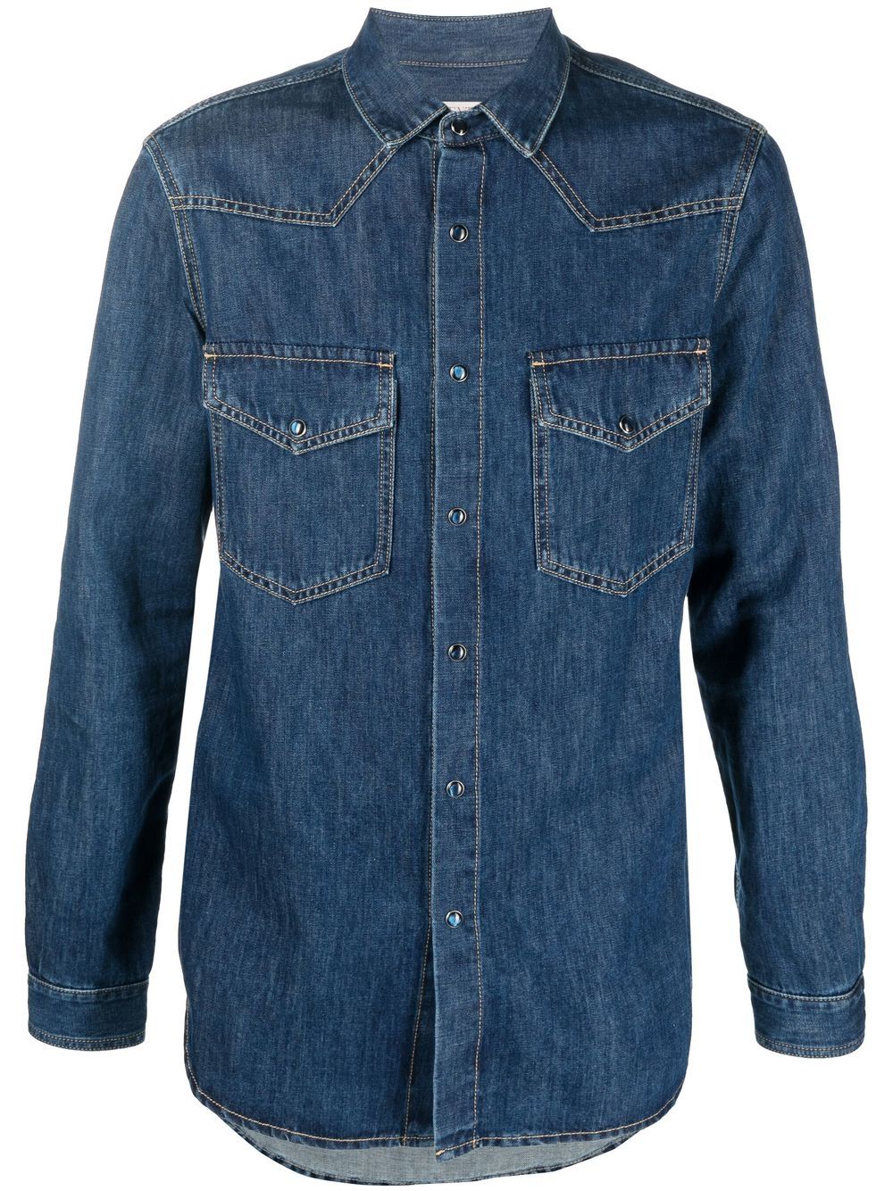 Long-sleeve denim shirt - Blue