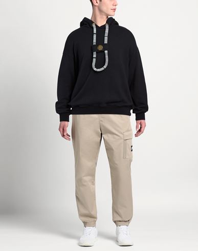 Man Sweatshirt Black Size 3 Cotton