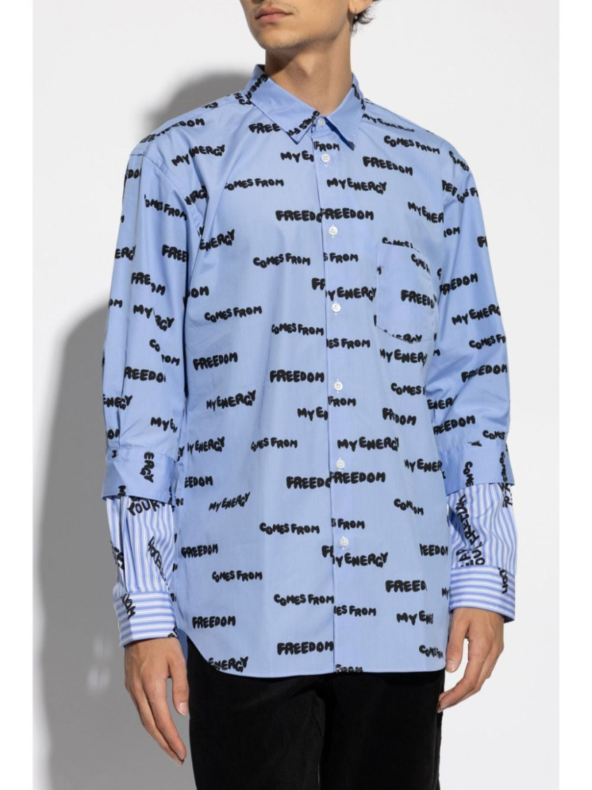 Blue Cotton Shirt