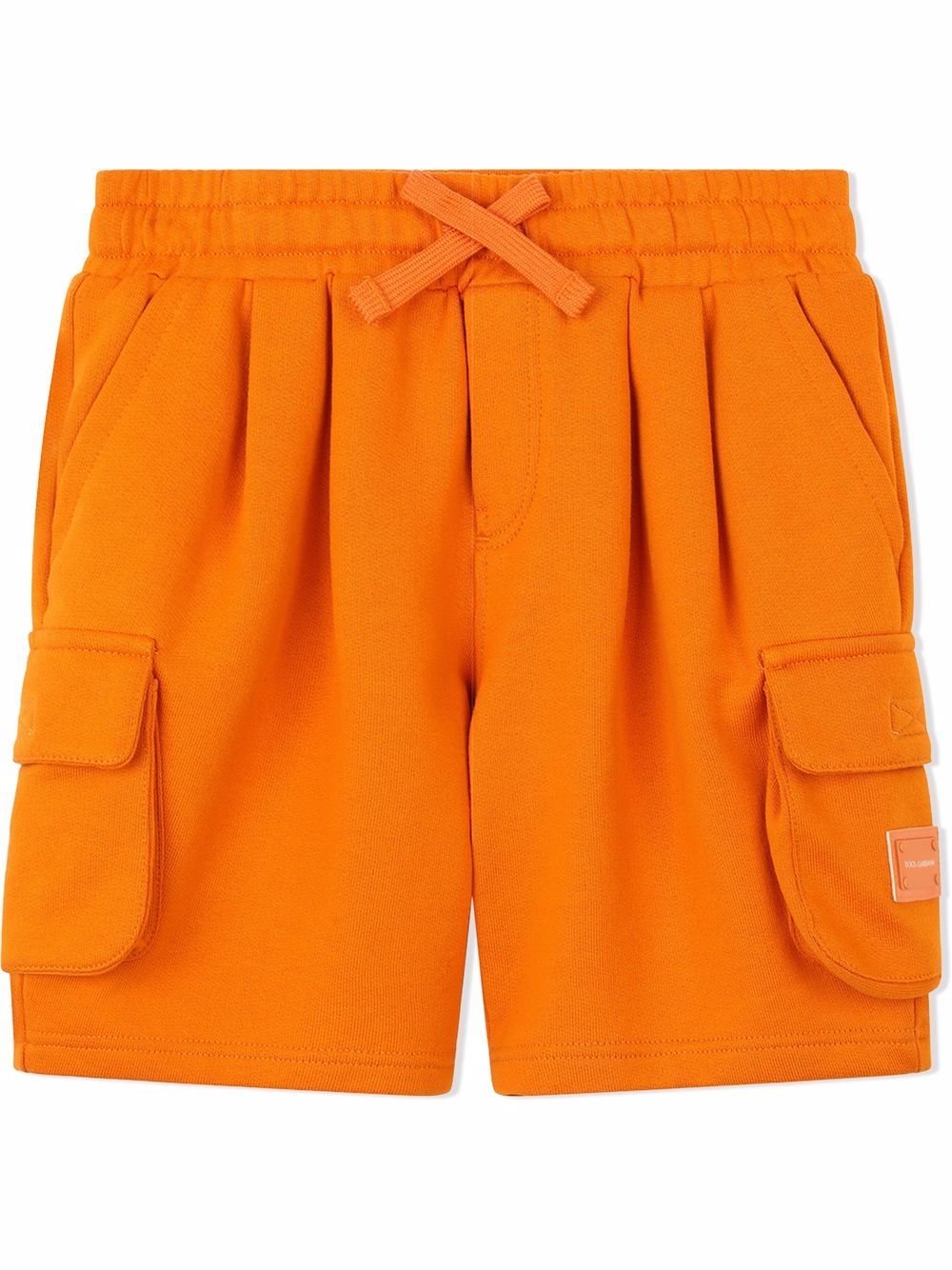 Logo-tag track shorts - Orange