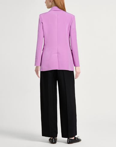 Woman Blazer Mauve Size 4 Polyester, Elastane
