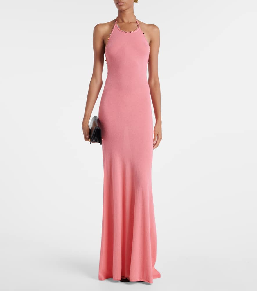 Beach Quartz embellished maxi dress