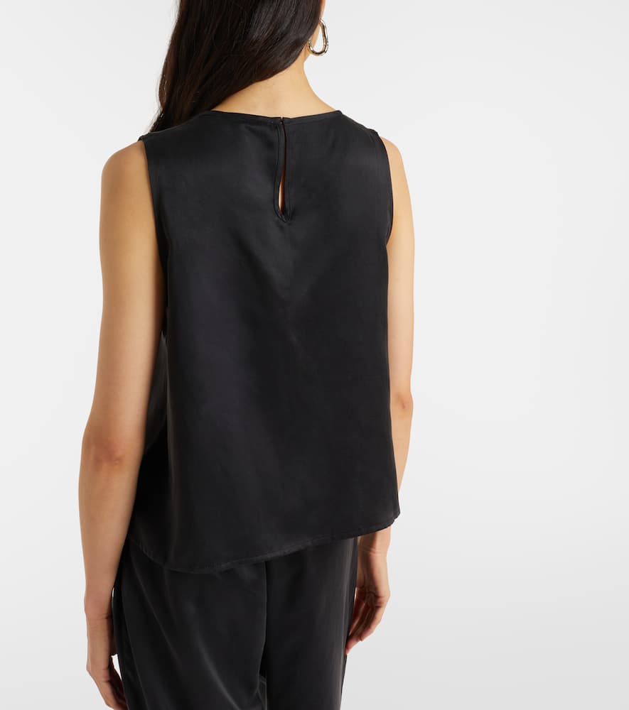 Sofia silk charmeuse tank top