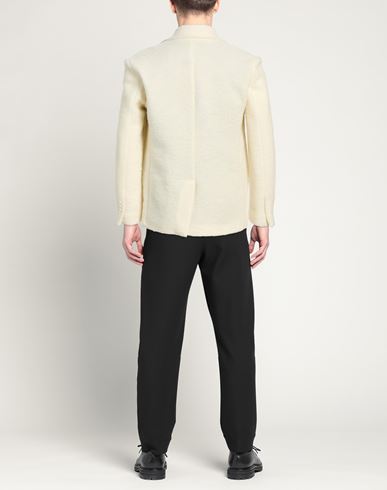 Man Coat Ivory Size 38 Wool, Acrylic