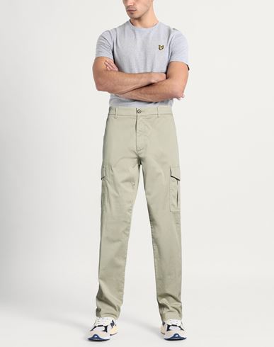 Platinum Man Pants Sage green Size 30 Cotton, Elastane