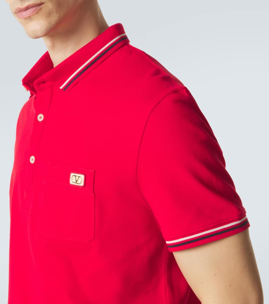 Cotton piqué polo shirt