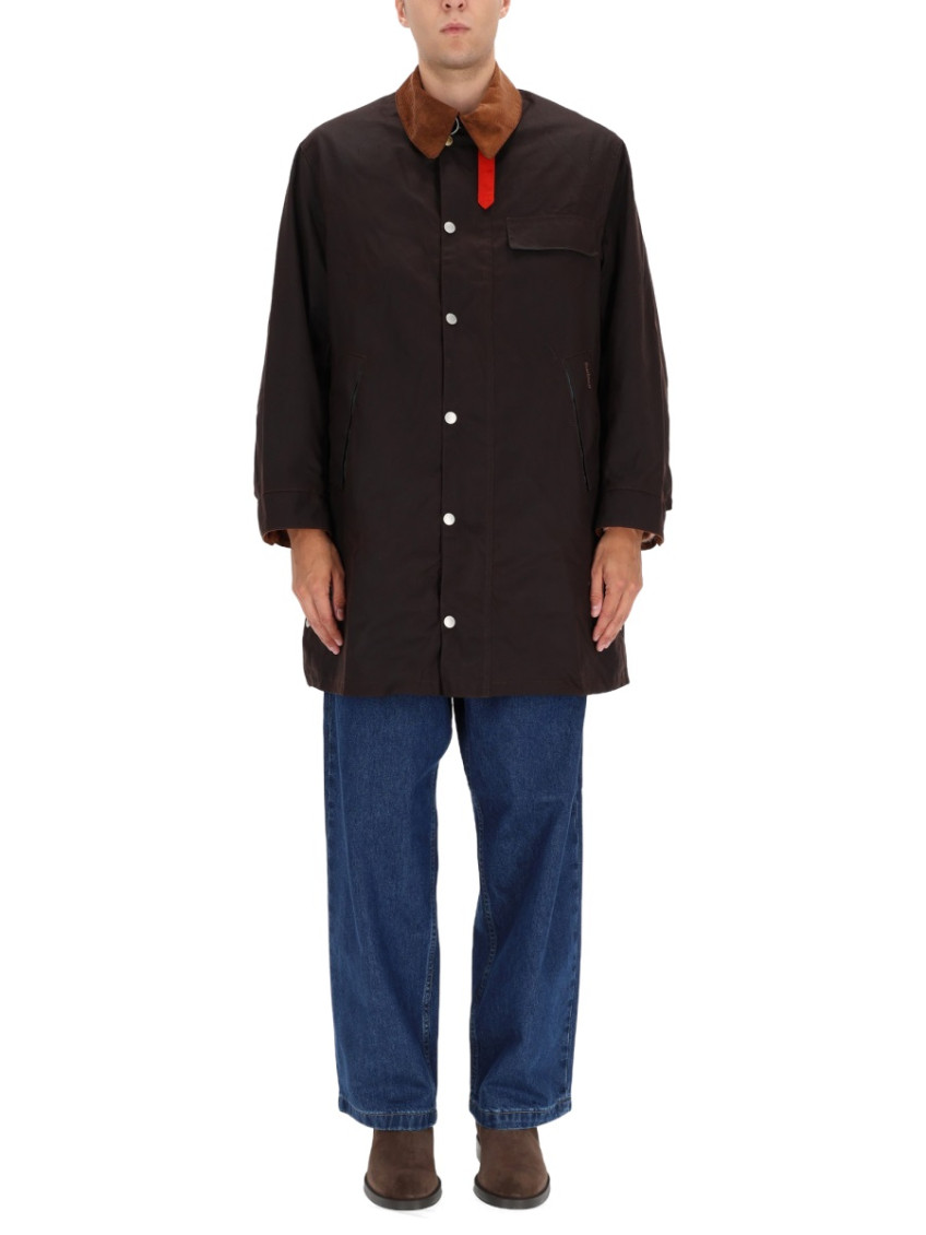 Dark Brown Shirt Collar Jacket