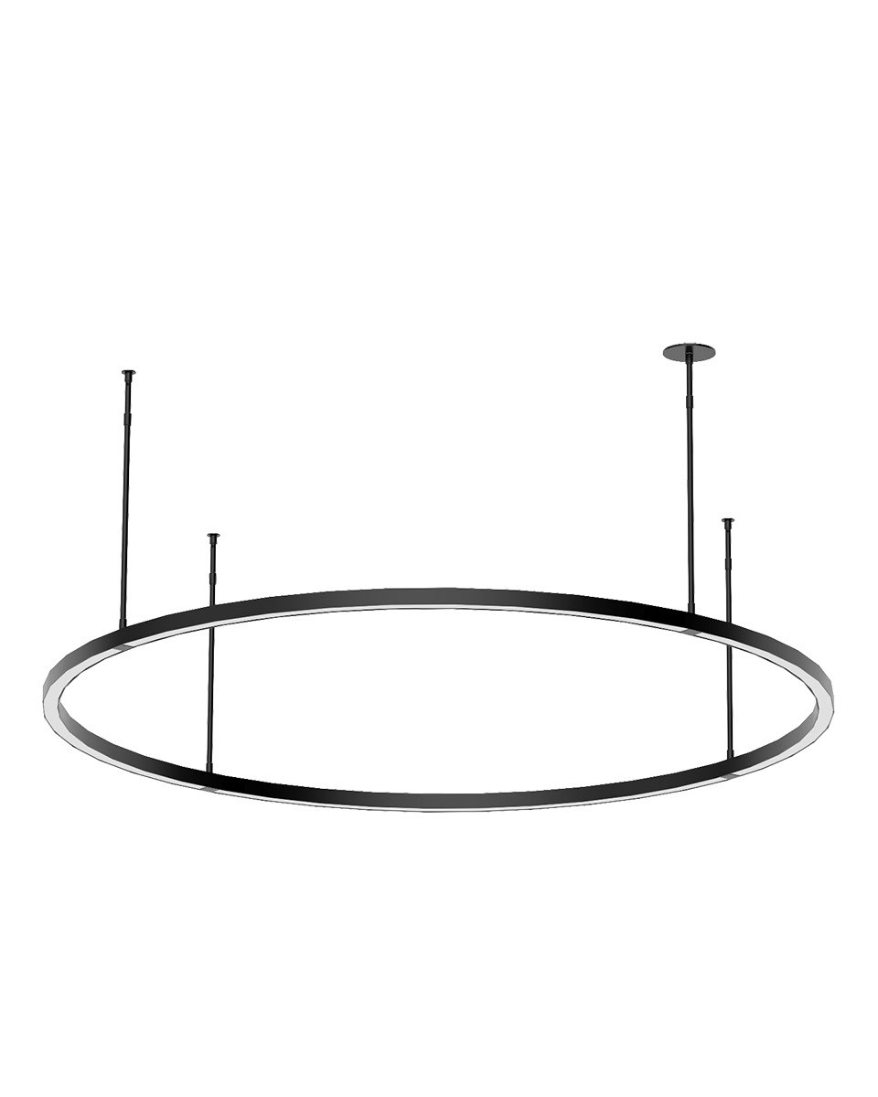Polished Stainless Steel LED Chandelier from the Stagger Collection