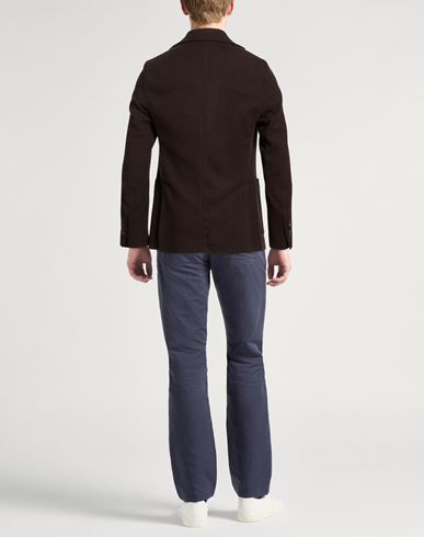 Man Blazer Dark brown Size 38 Virgin Wool, Elastane