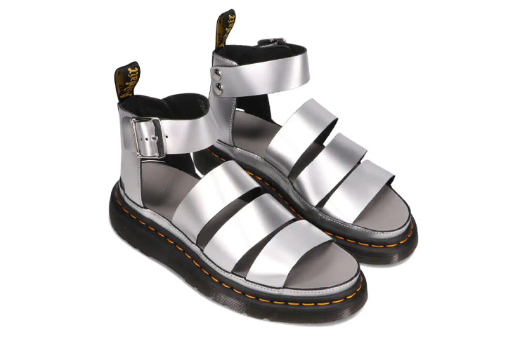 (WMNS) DrMartens Clarissa Thick Sole Sandals Silver