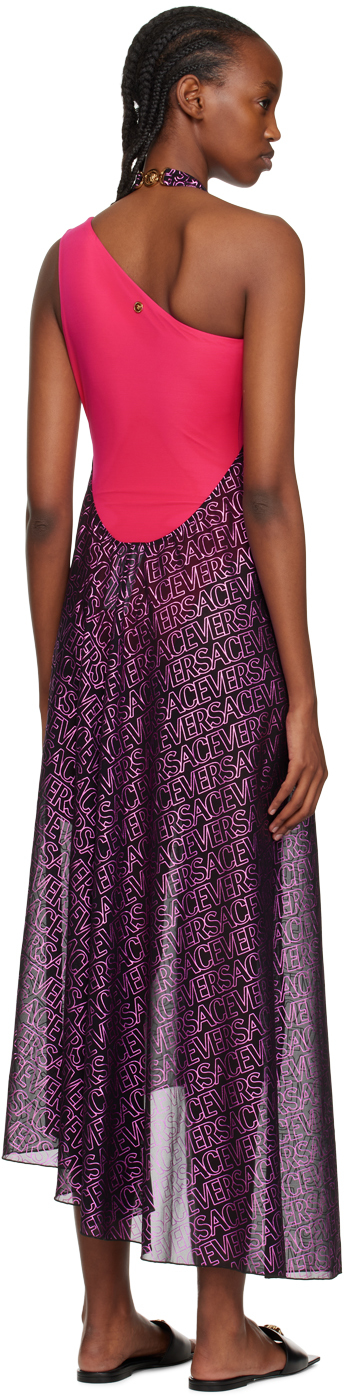 Black chiffon cover-up dress