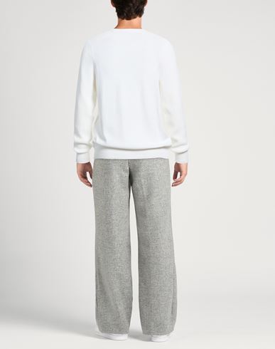 Man Sweater Ivory Size 38 Cotton