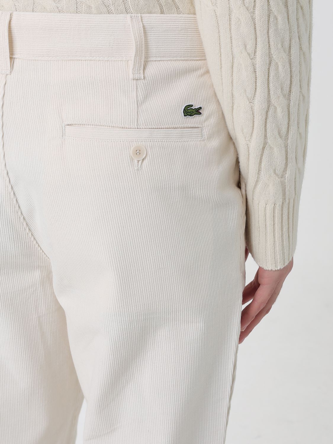 Pants Men color Yellow Cream