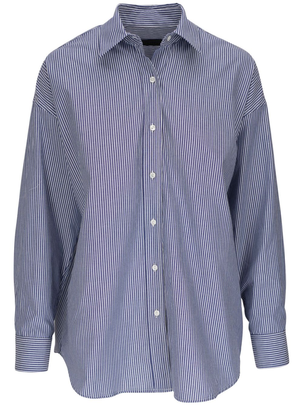 Striped cotton shirt - Blue