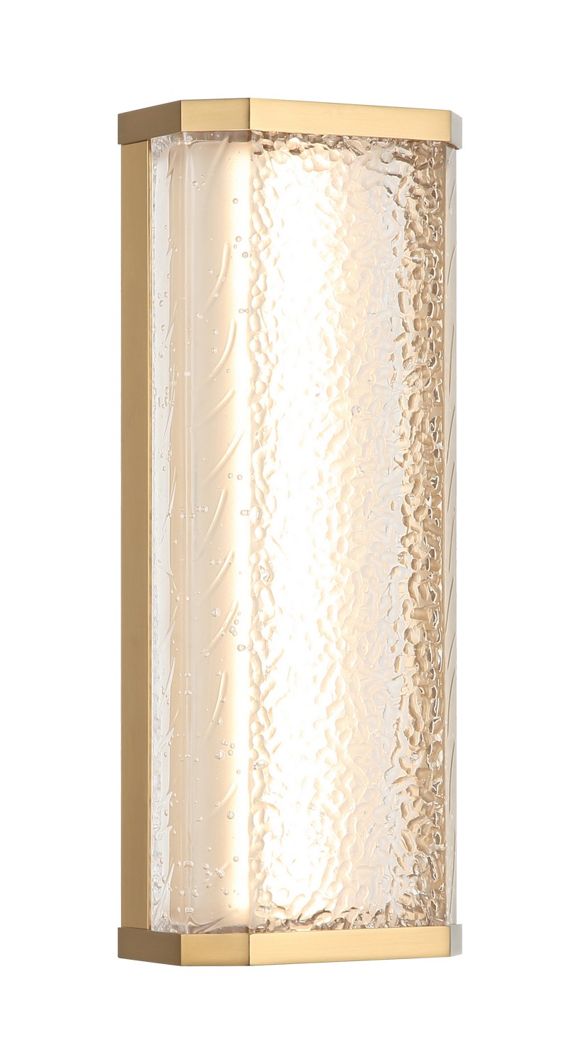 Aged Gold Brass LED Wall Sconce from the Aislynn Collection