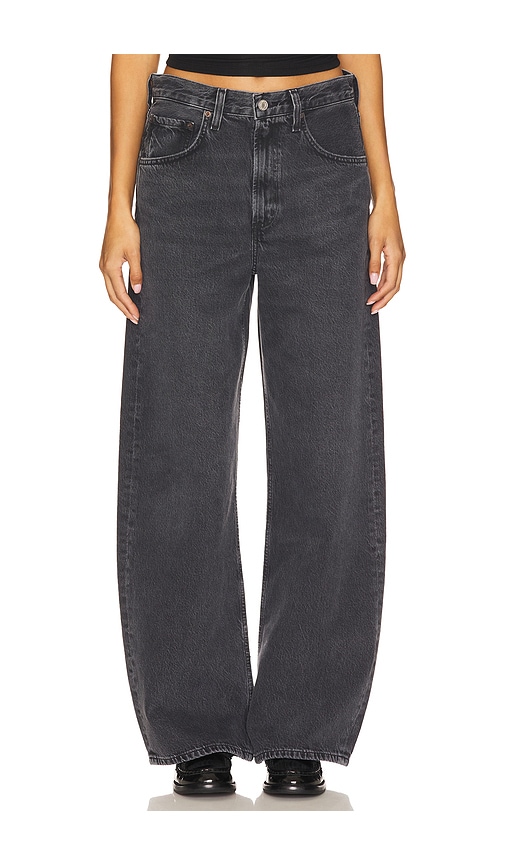 AGOLDE Low Curve Jeans in Black. Größe 34. Also in 23, 24, 25, 26, 27, 28, 29, 30, 31