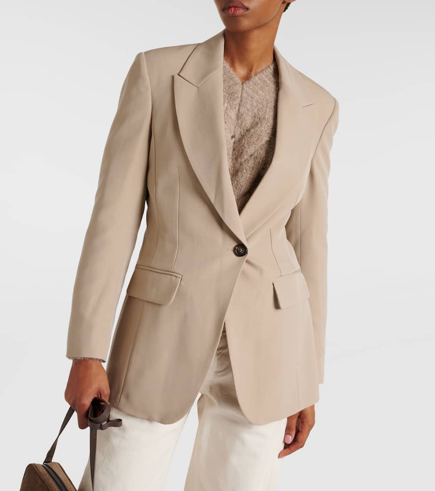 Wool-blend blazer