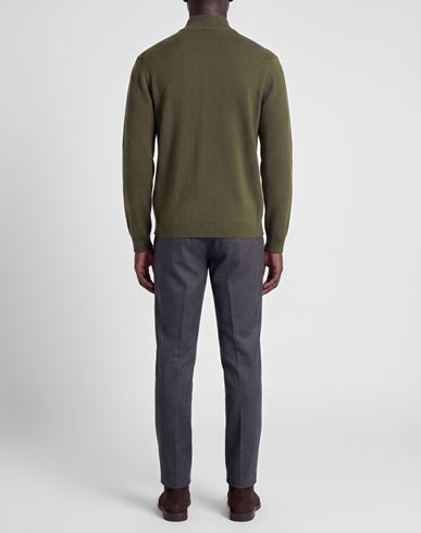 Man Cardigan Military green Size L Wool, Cashmere