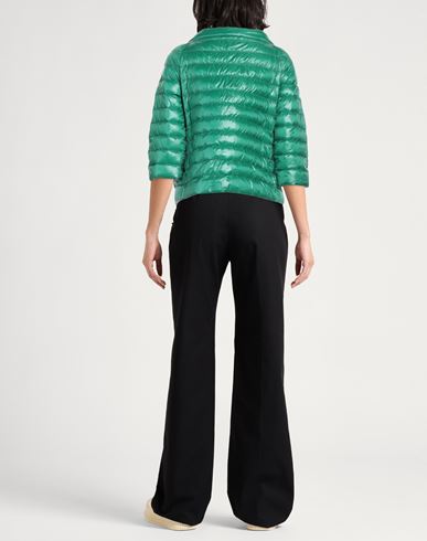 Herno Woman Puffer Green Size 4 Polyamide