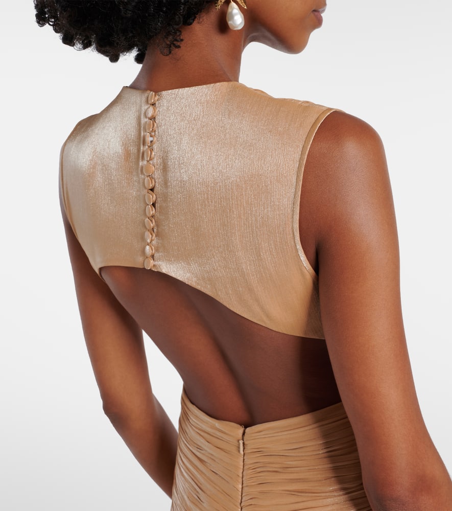 Silla cutout gathered gown
