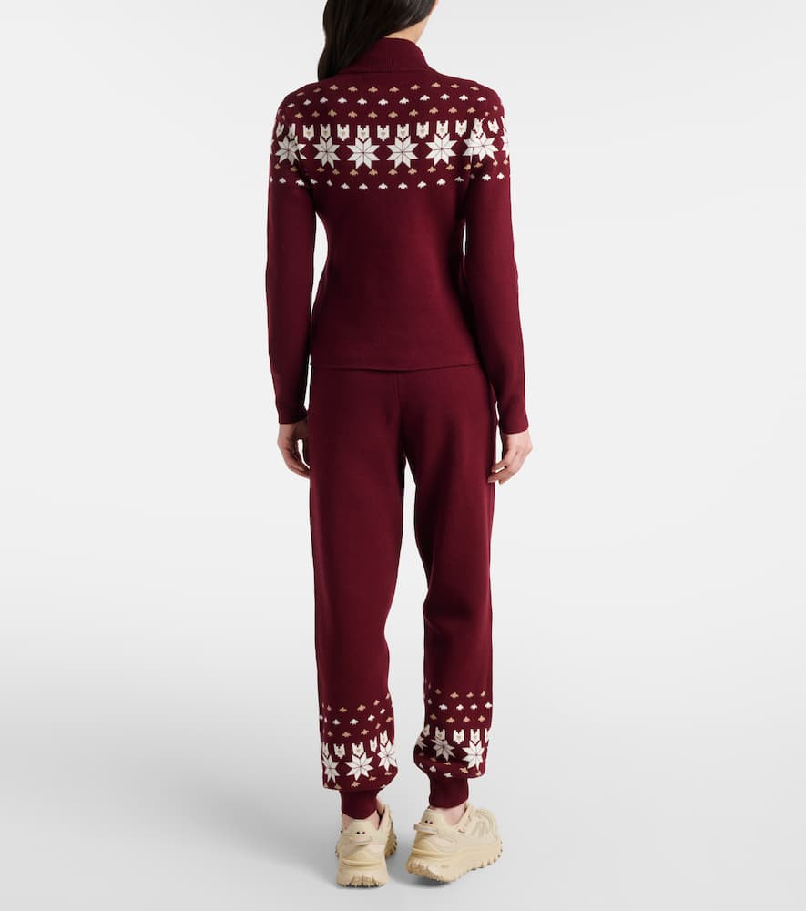 Knitted cotton-blend sweatpants