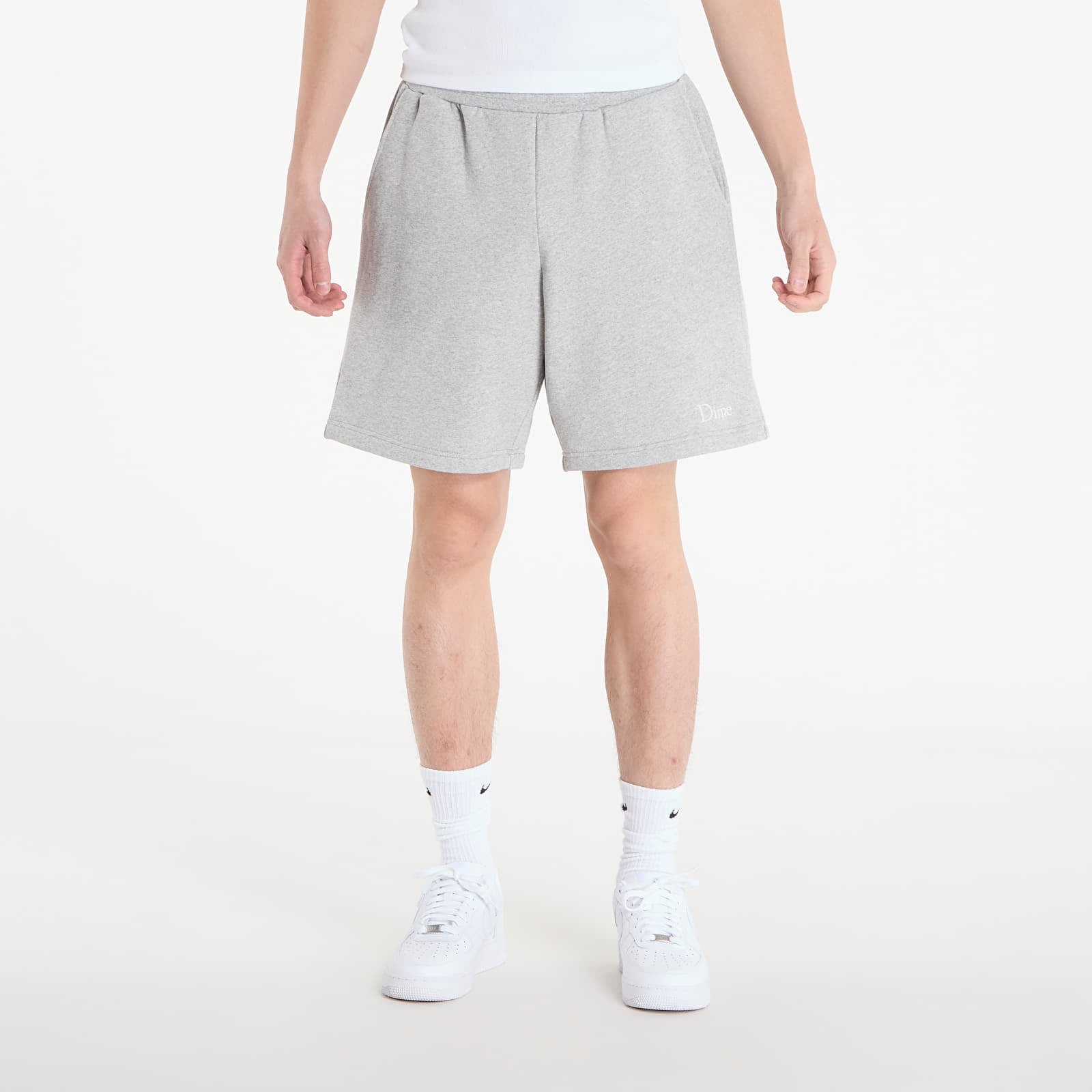 DIME Classic Small Logo Sweatshorts Heather Gray