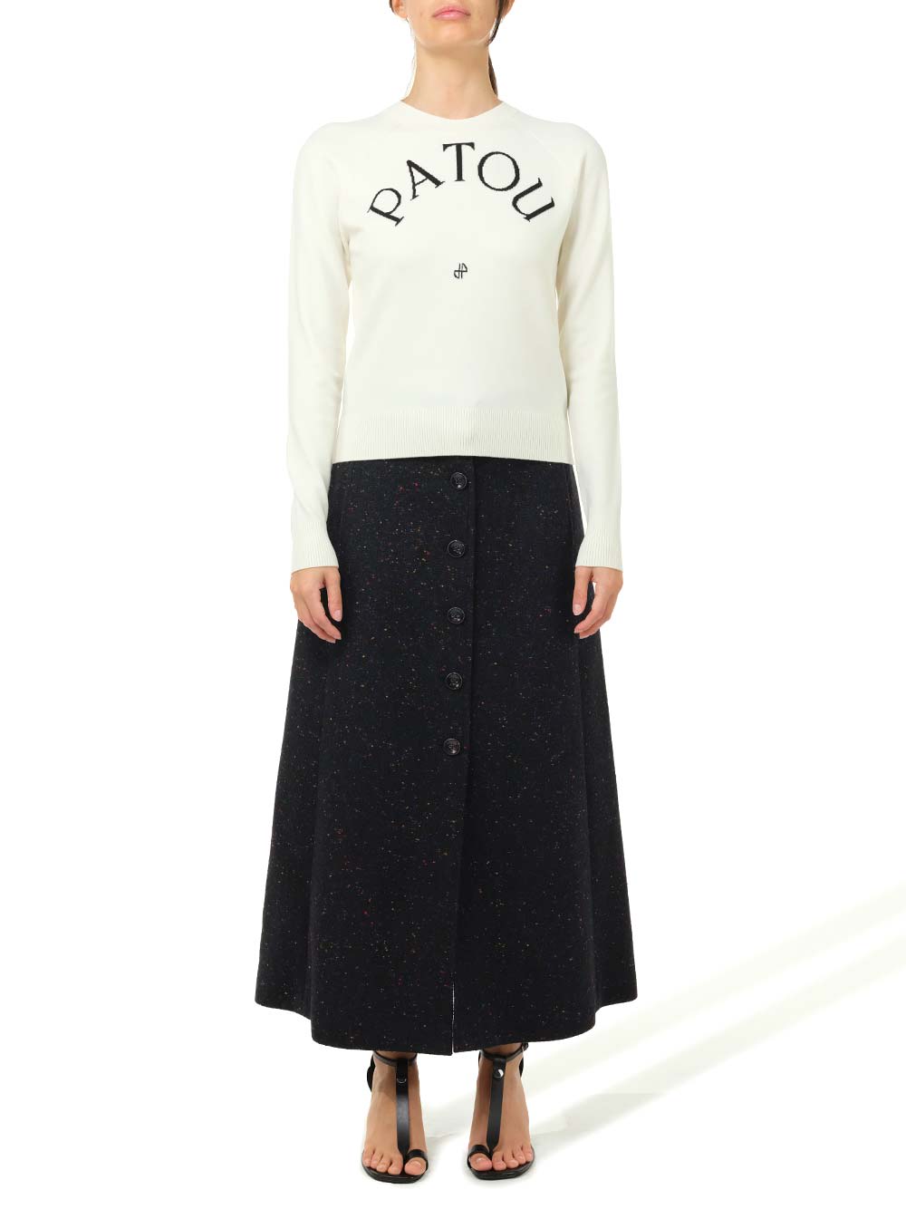Logo-print jumper - White