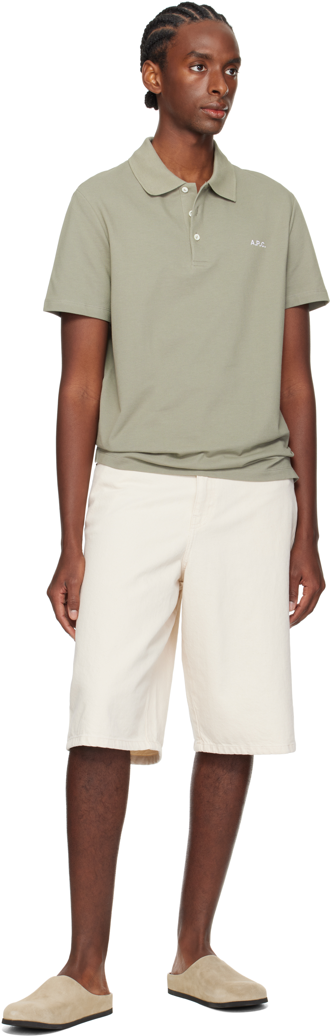 Common Projects Taupe Suede Clog Loafers